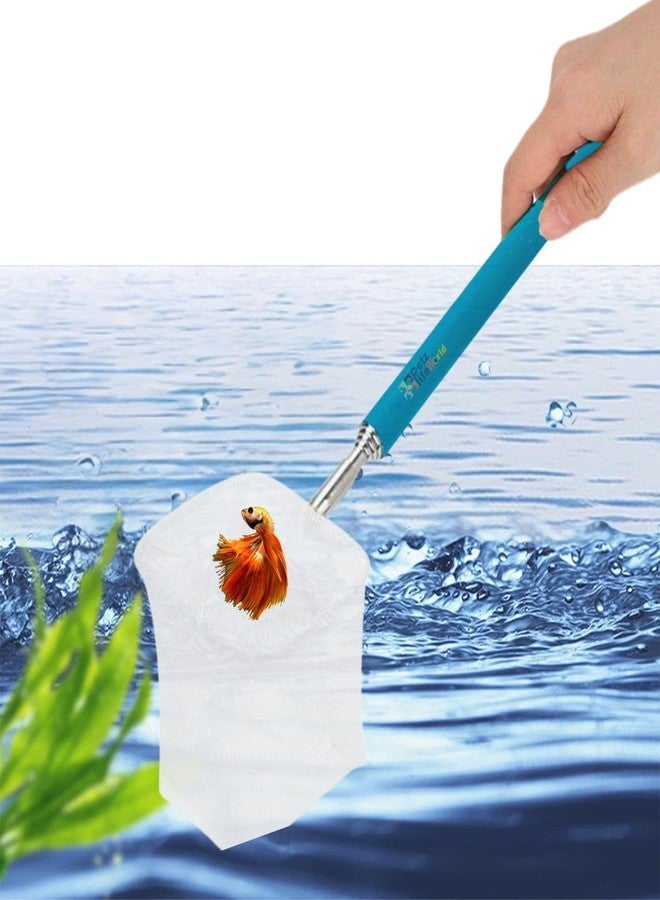 VAYINATO® Extendable Small Fish and Shrimp Catching Fish Net with Stainless Steel Handle (Colour May Varry) (Round) by Petzlifeworld - Image 1